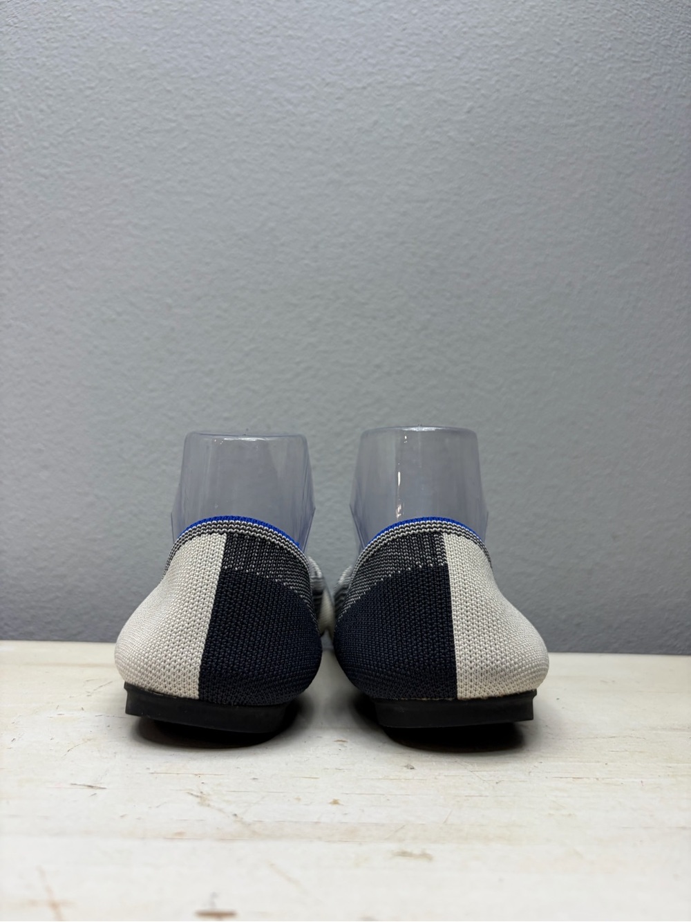 Rothy’s The Flat Cap Toe Plaid Rounded Flats Size 9 - Picture 5 of 8